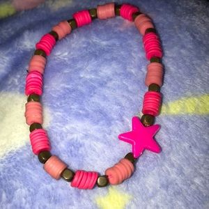 Pink color scene bracelet
